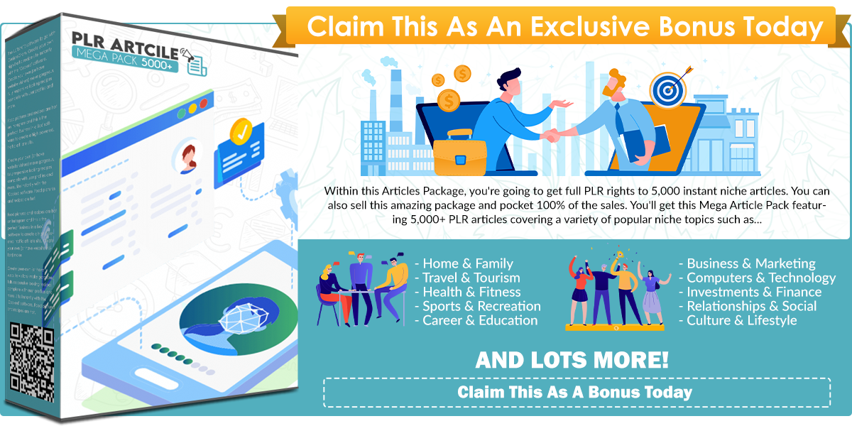 PLR Article Mega Pack 5000+ infographics