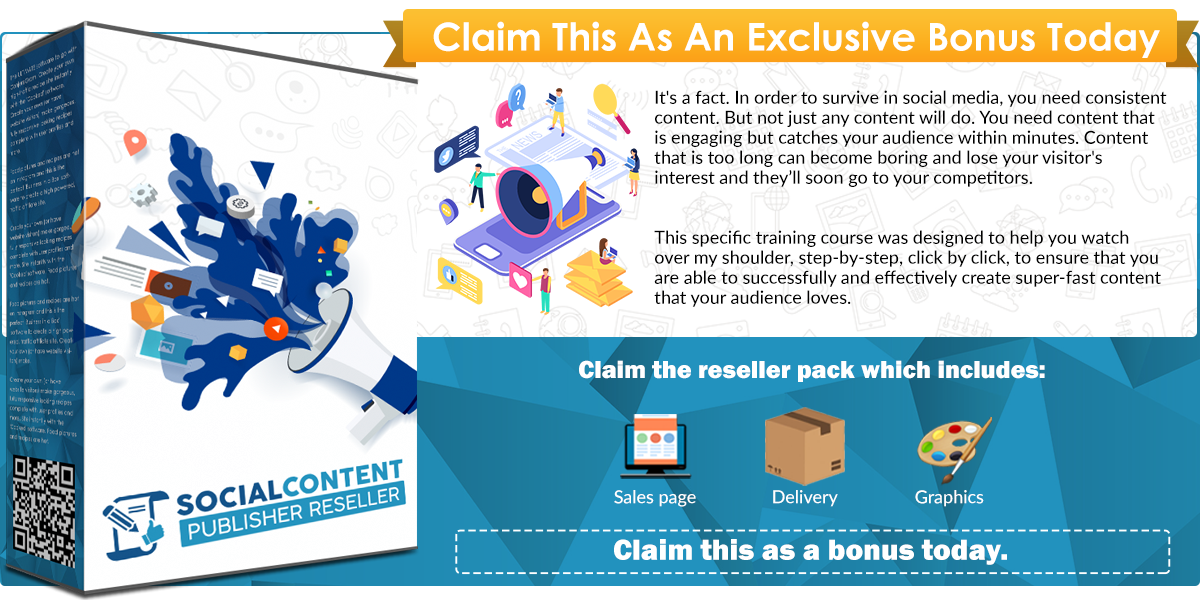 Social Content Publisher Reseller infographics reseller template