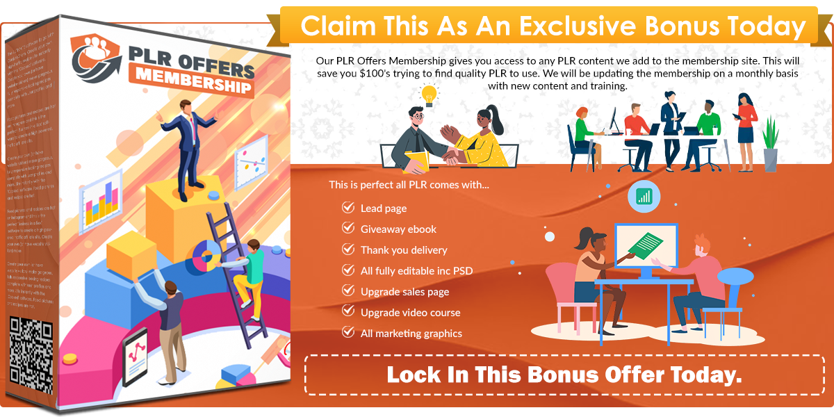 PLR Offers Membership infographics template