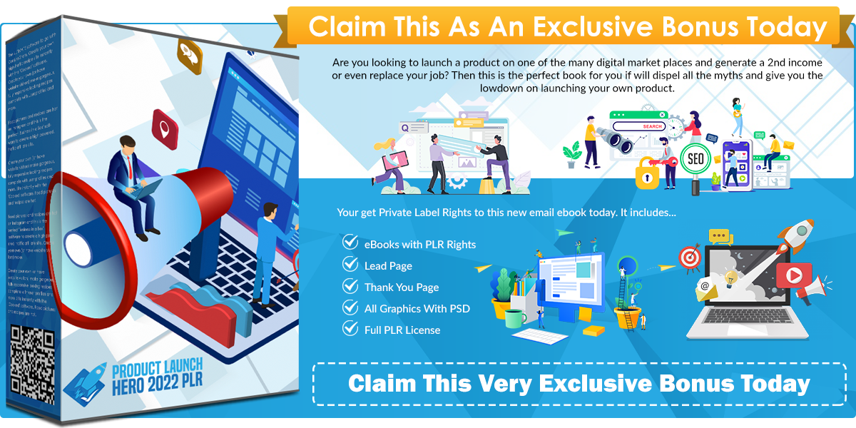 Product Launch Hero 2022 PLR infographics template