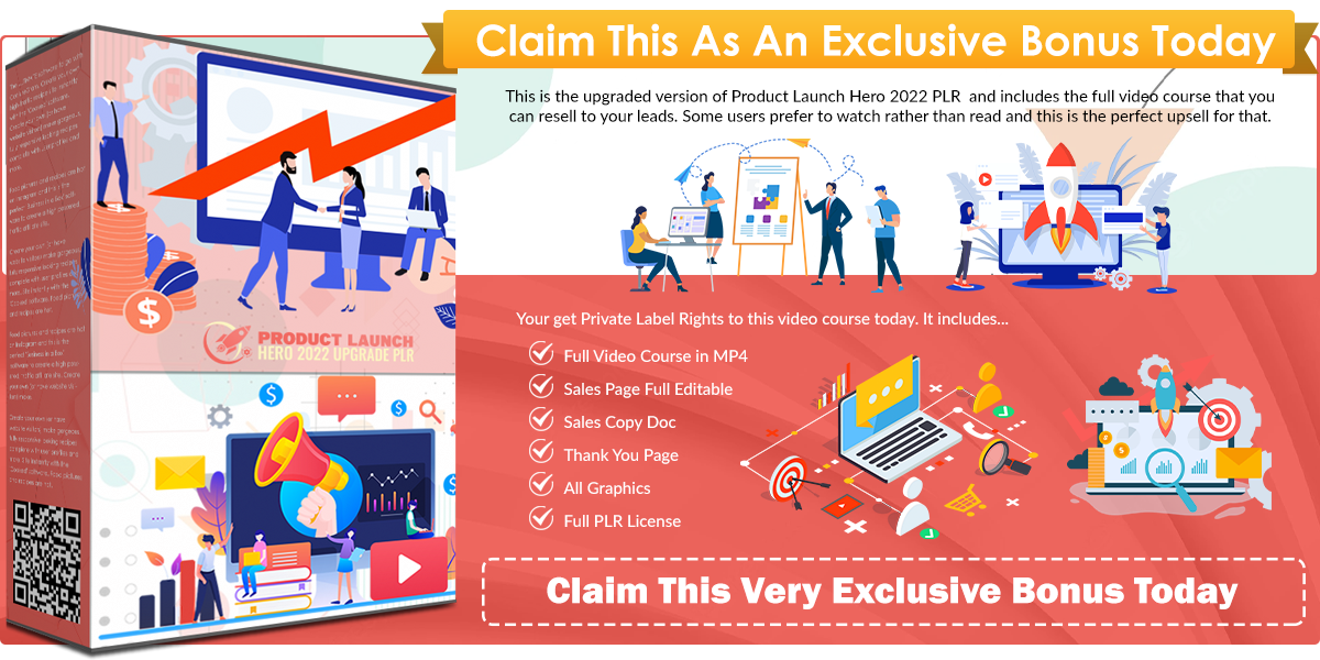 Product Launch Hero 2022 PUpgrade PLR Infographics template