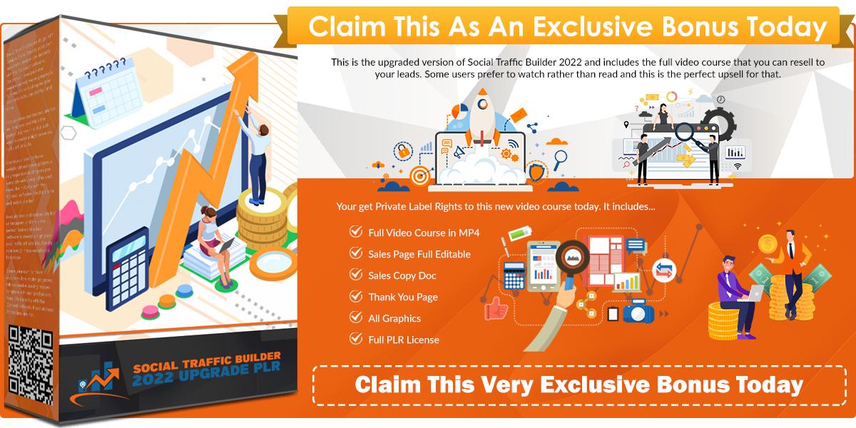 Social Traffic Builder 2022 Upgrade PLR infographics template